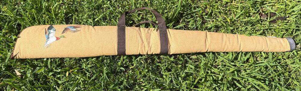Allen Soft Shotgun Rifle Case Tan Mallard Duck Flight Canvas with Carry Handles